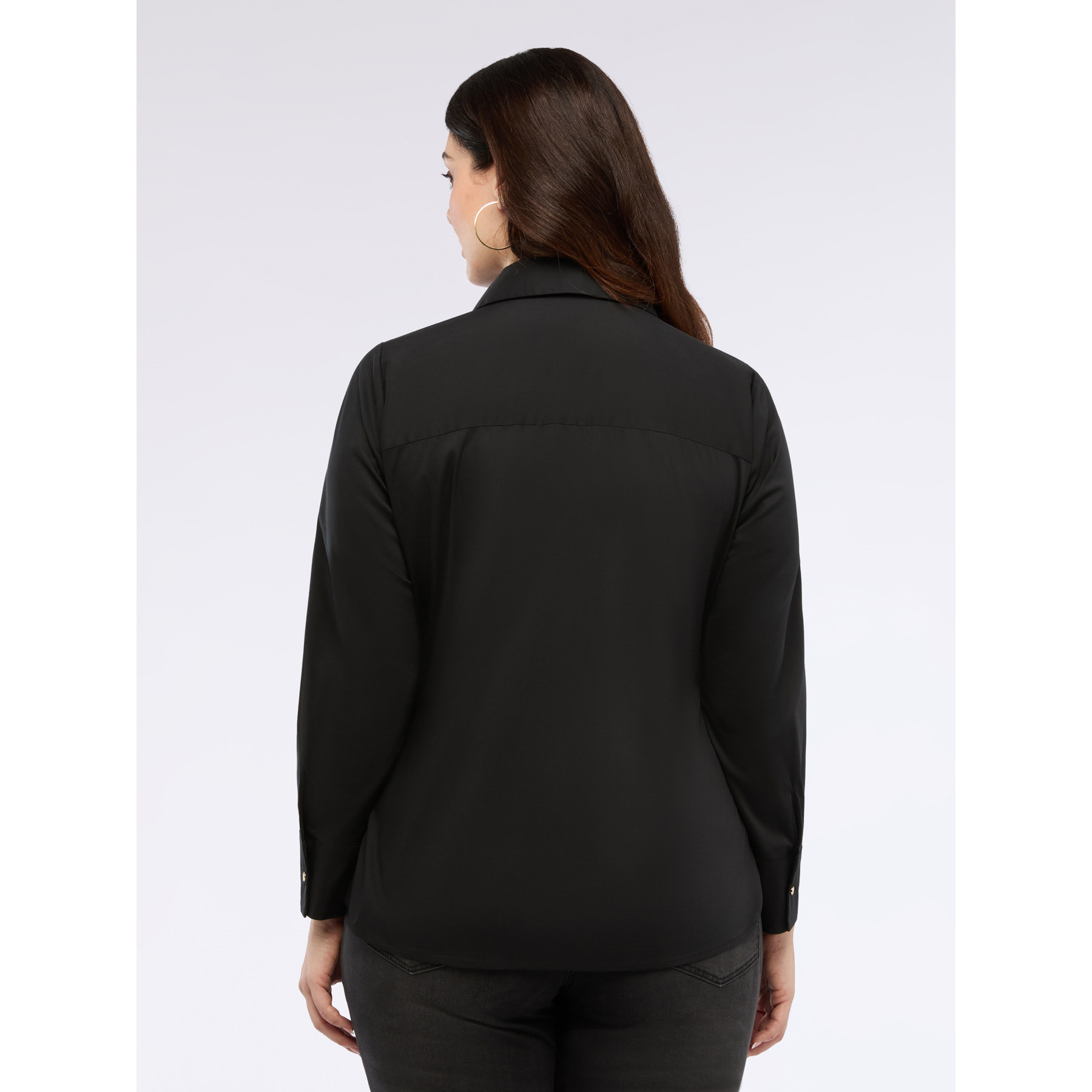 Fiorella Rubino - Camicia in cotone stretch - Nero