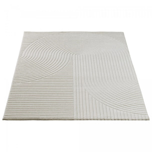 Tapis salon et chambre tissé motif simple JEJU