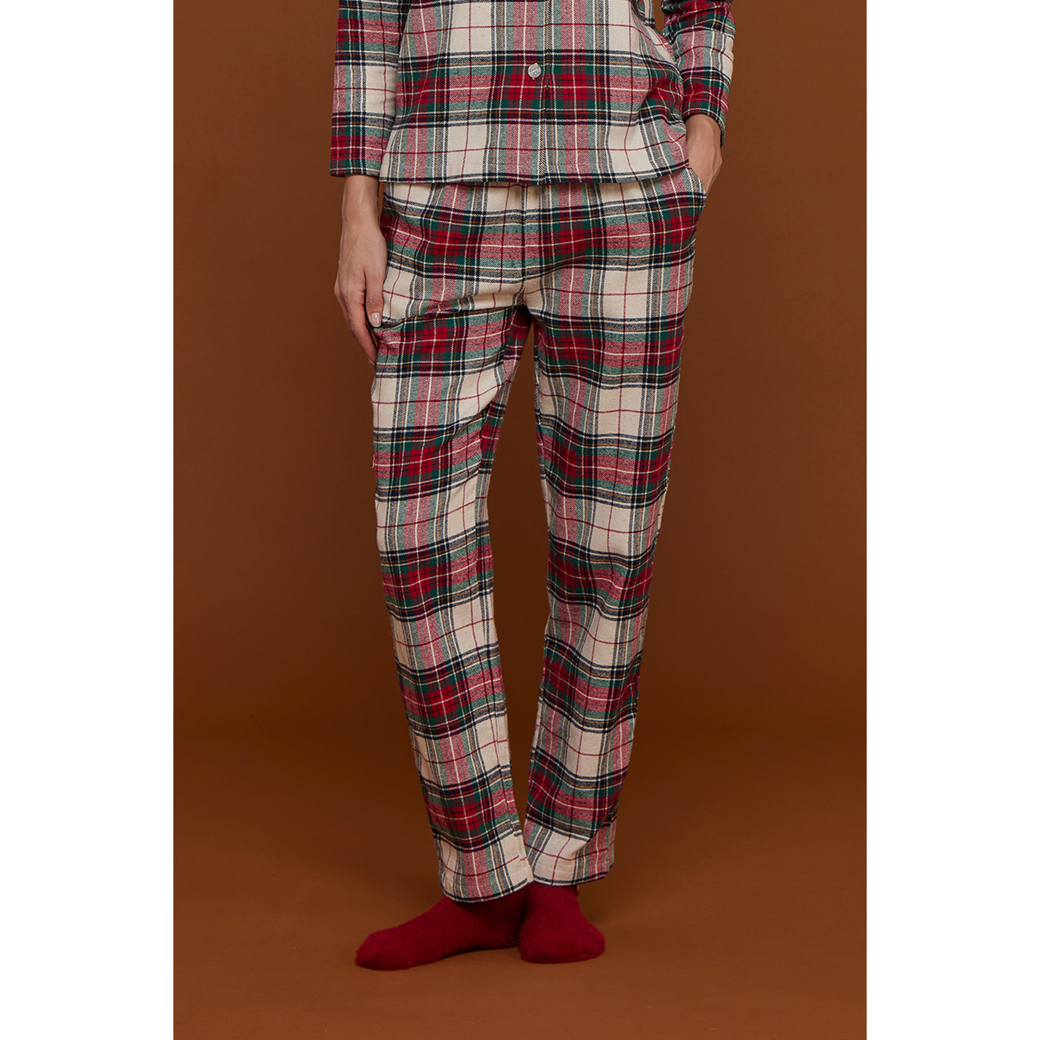 Pantalone donna flanella articolo noel Noidinotte