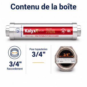 Alternative adoucisseur d'eau KalyxX Red Line 3/4" (IPSKXFRRG34)