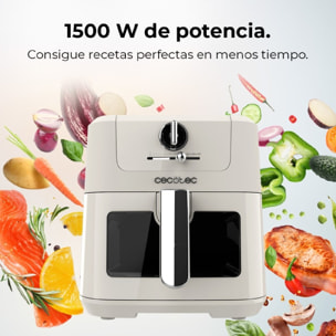 Cecotec Freidora de Aire sin Aceite de 5 L con Ventana Air Fryer Cecofry Antique