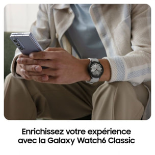 Montre connectée SAMSUNG Galaxy Watch6 Classic 4G Argent 43mm