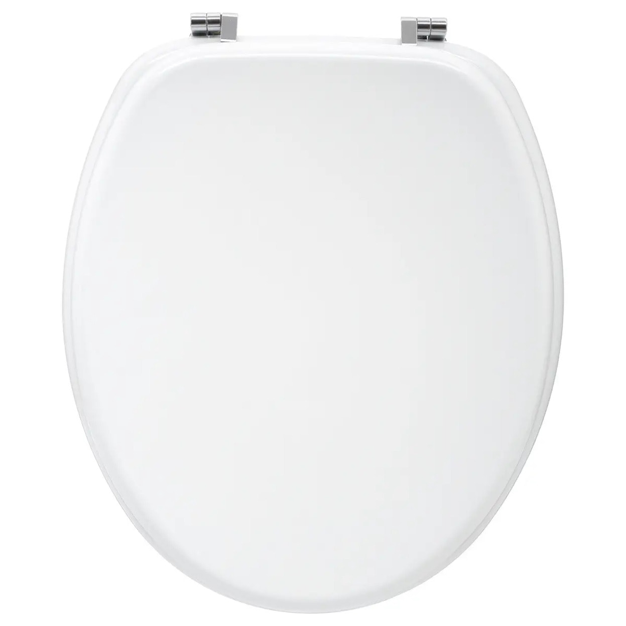 Abattant WC blanc en bois