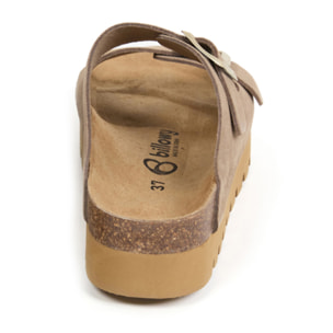 Sandalia Plataforma Marron Mujer BILLOWY MARRON