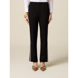 Oltre - Joggers con cinta bicolor - Negro