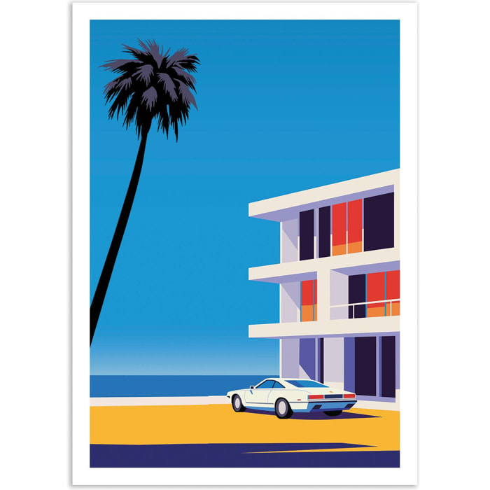 Affiche - Summer car - Vistas Studio