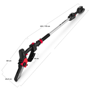Podadora de altura telescópica batería litio 20V potente y manejable -GREENCUT PP200L