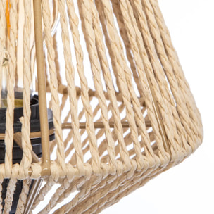 Lampe "Jily" beige H34cm