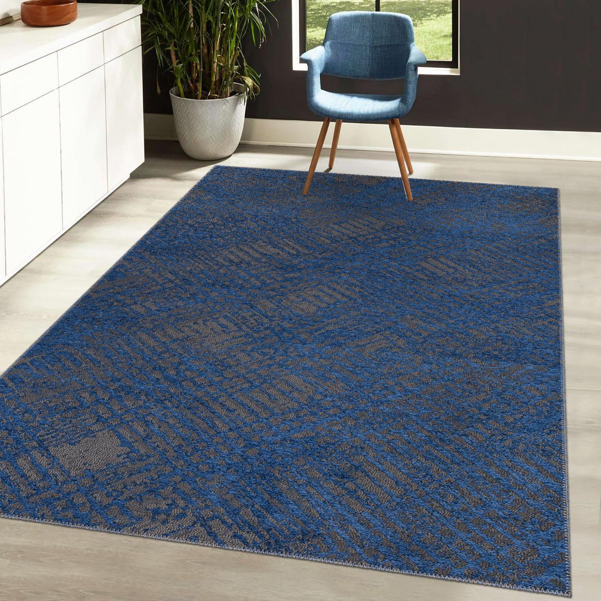 Tapis kilim Piro,aspect relief, motif abstrait déstructuré