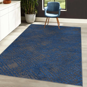 Tapis kilim Piro,aspect relief, motif abstrait déstructuré