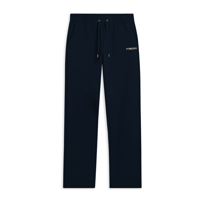 Pantaloni regular con gamba dritta e coulisse
