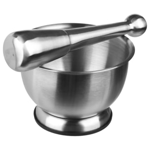 Mortier et pilon en inox