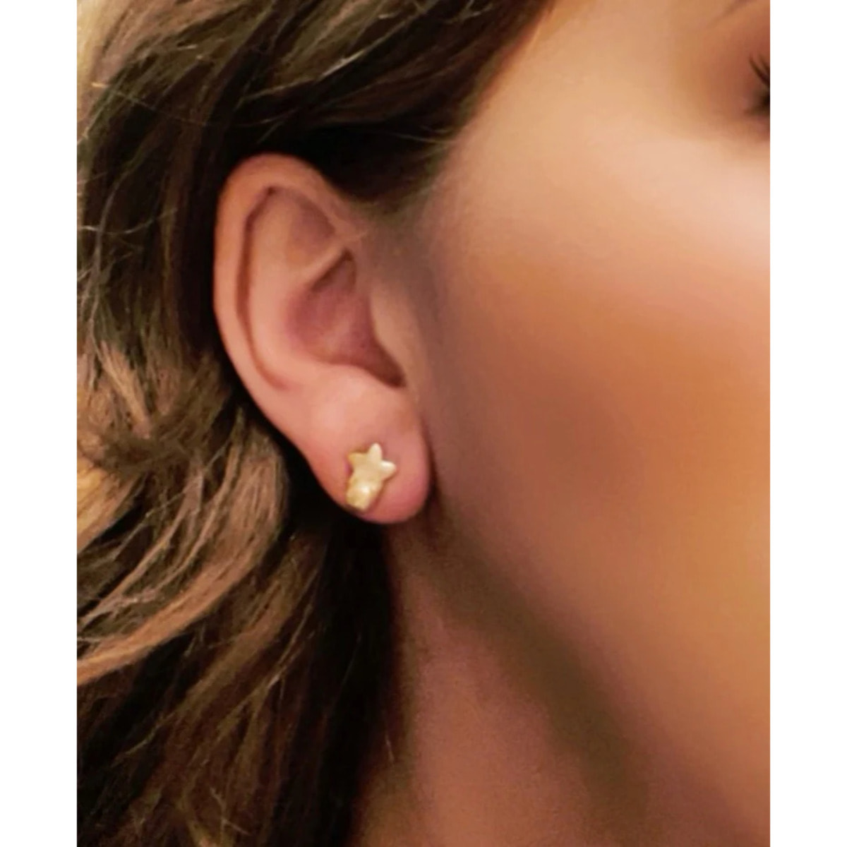 Pack de pendientes estrella mini en plata 10µ y dorado