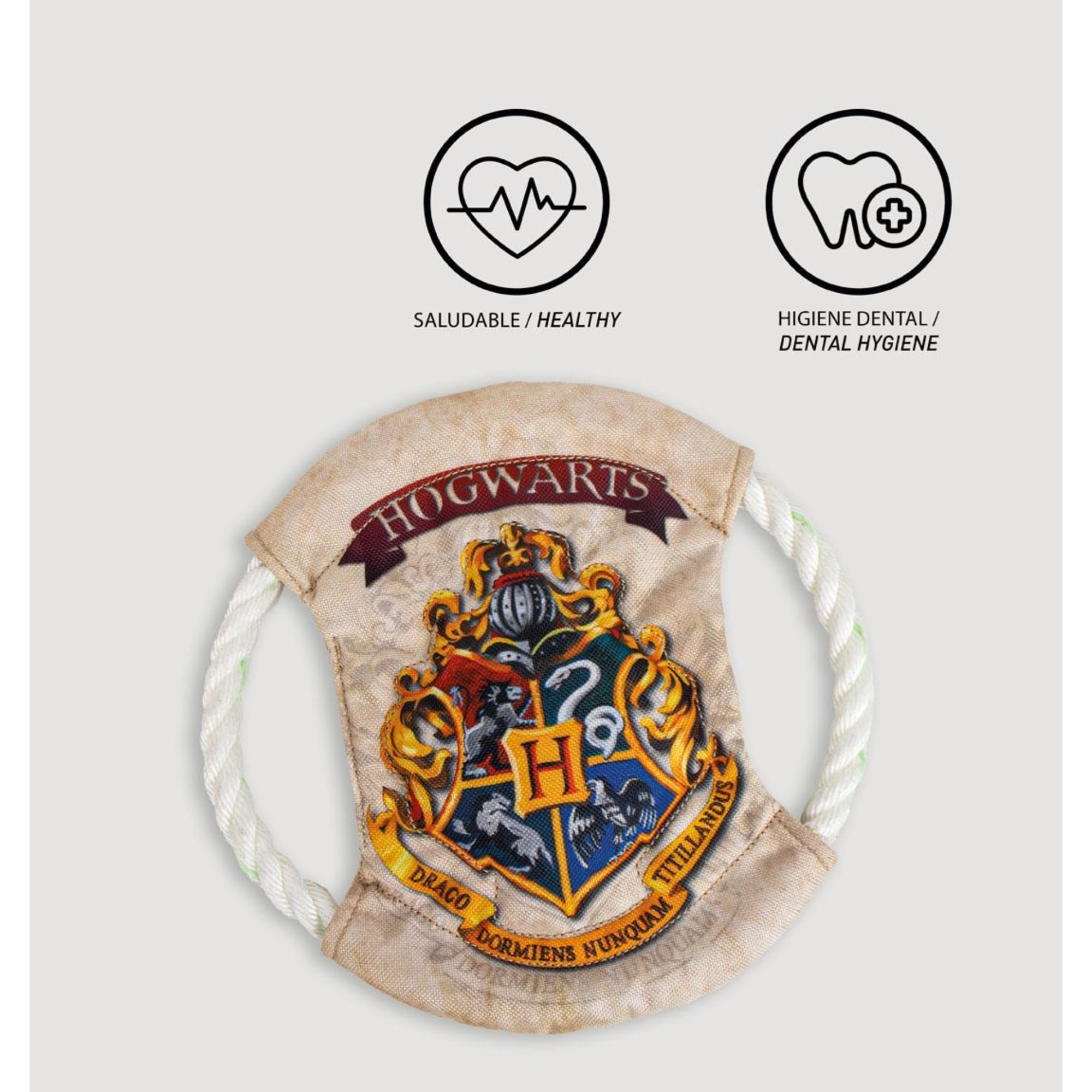 Frisbee para perros con cuerda diseño harry potter