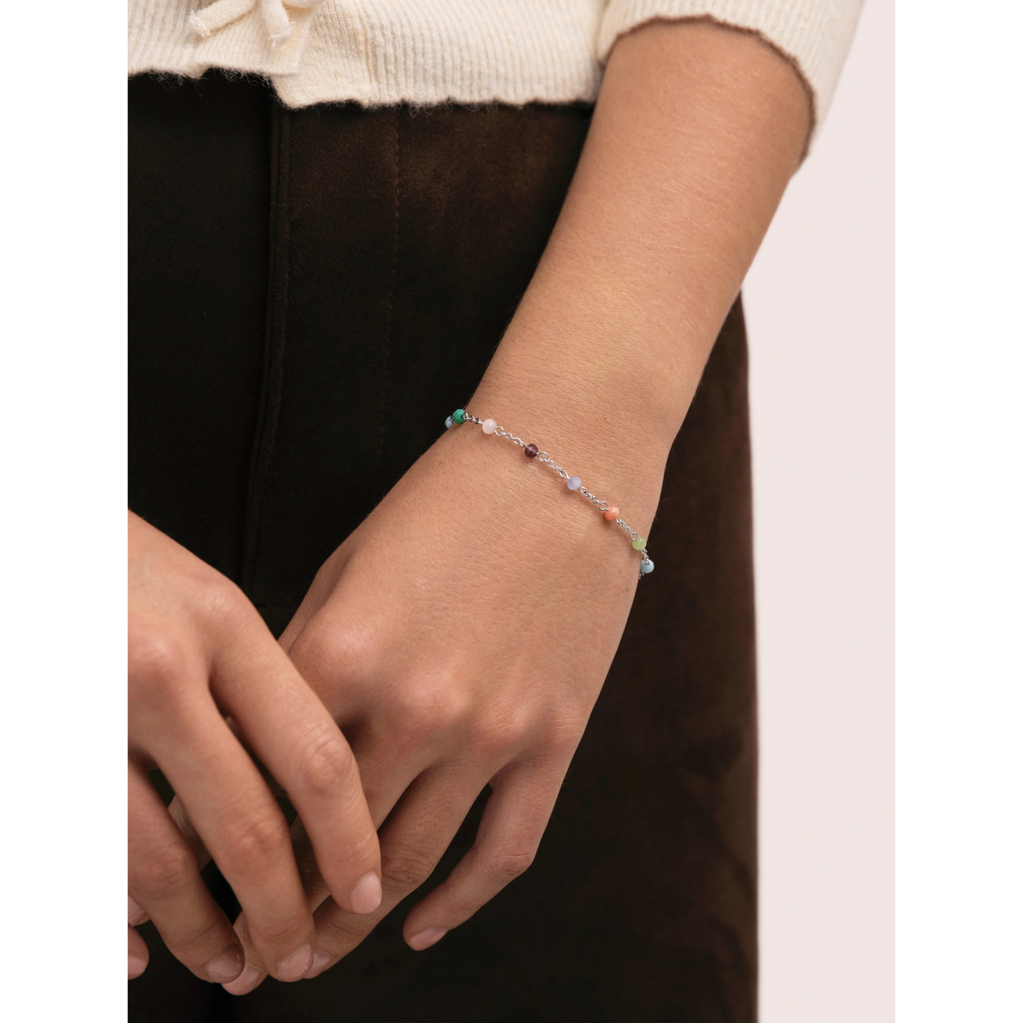 Pulsera Crystals Colors Acero