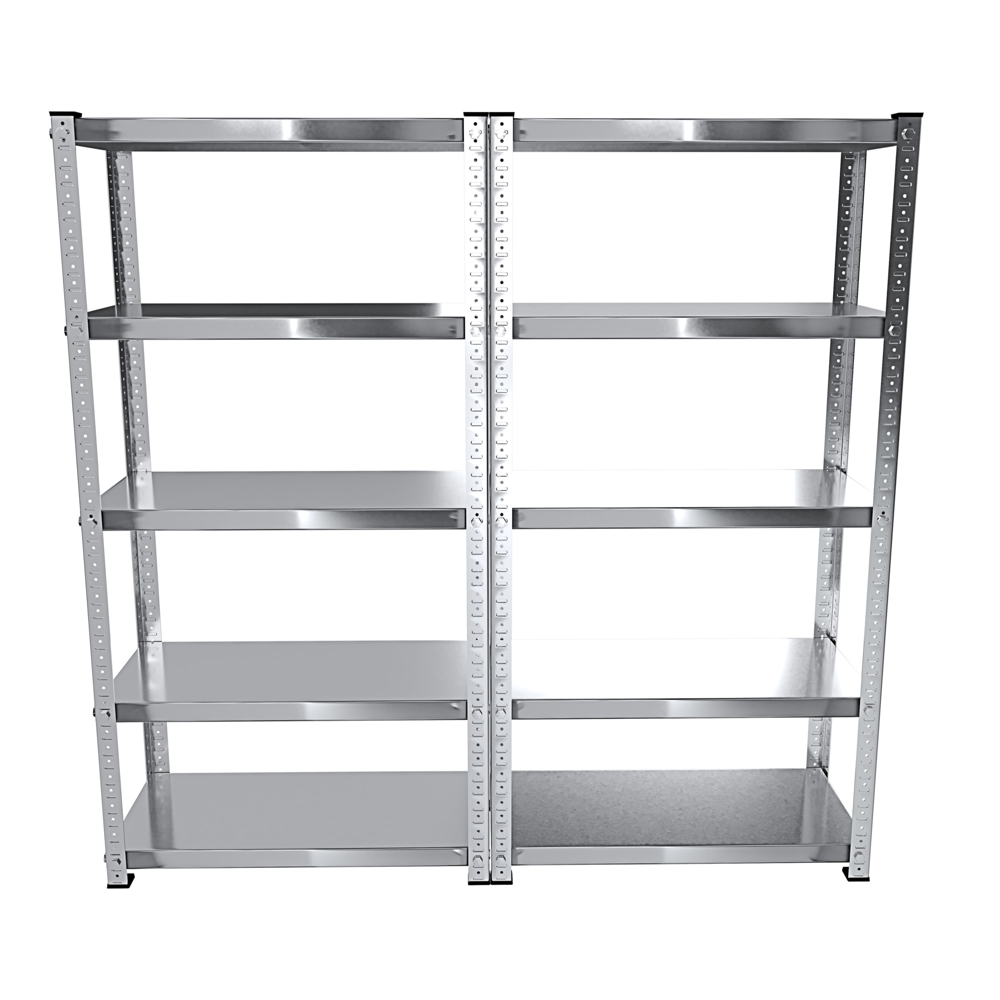 Scaffale In Metallo Alta Portata Con 5 Ripiani Regolabili Ideale Per Garage Officina Cantina Capannone Magazzino Design Modulare 187 x 100 x 30 cm