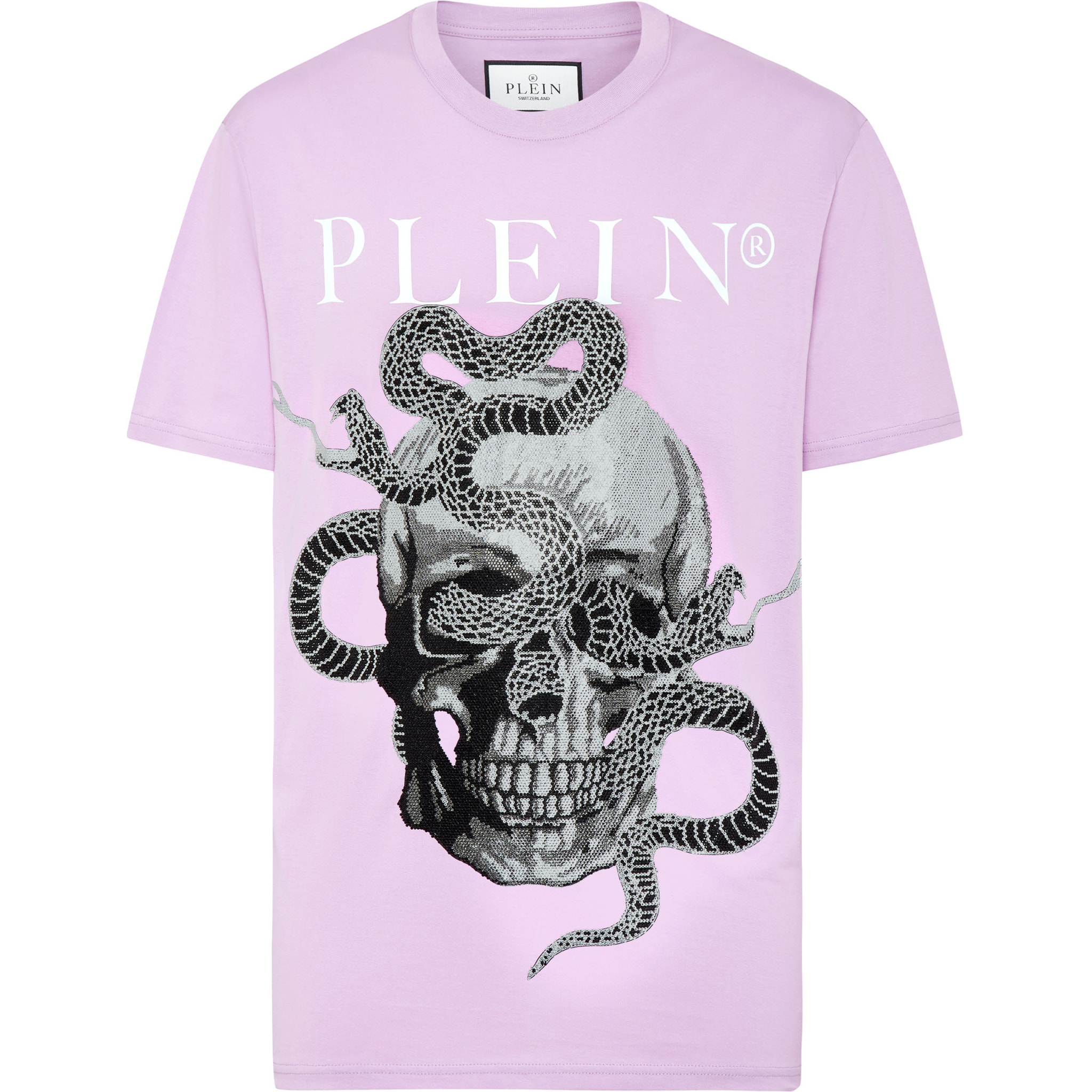 PHILIPP PLEIN T-Shirt Round Neck SNAKE