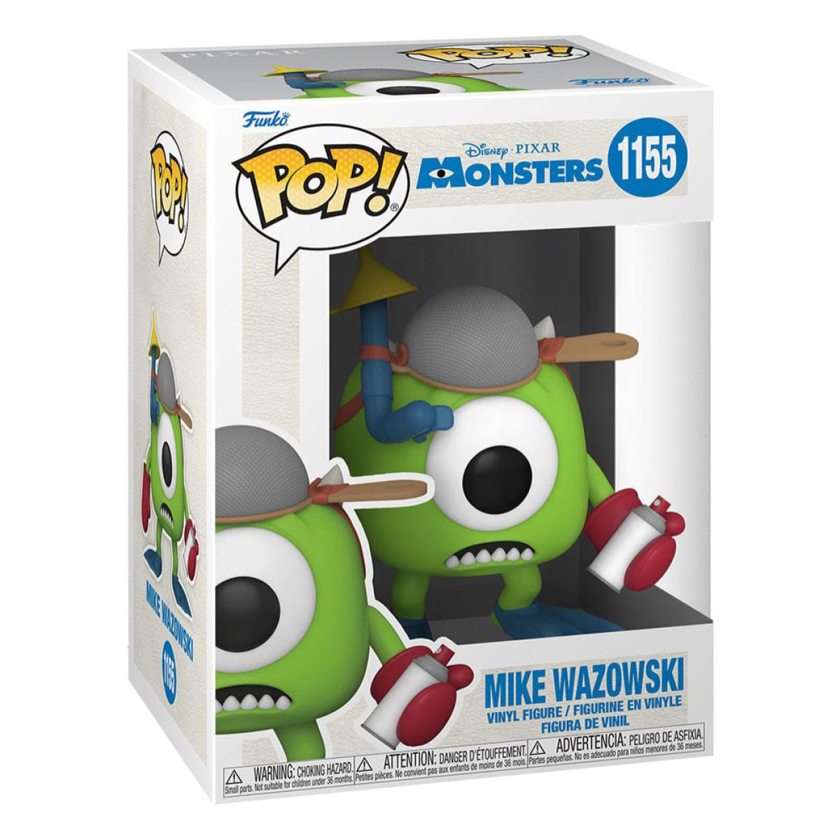 Monsters, Inc. 20th Anniversary Pop! Disney Vinile Figura Mike Con Mitts 9 Cm Funko