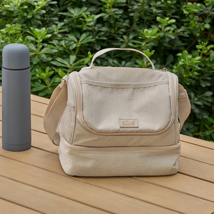 Sac repas isotherme 8,5L beige