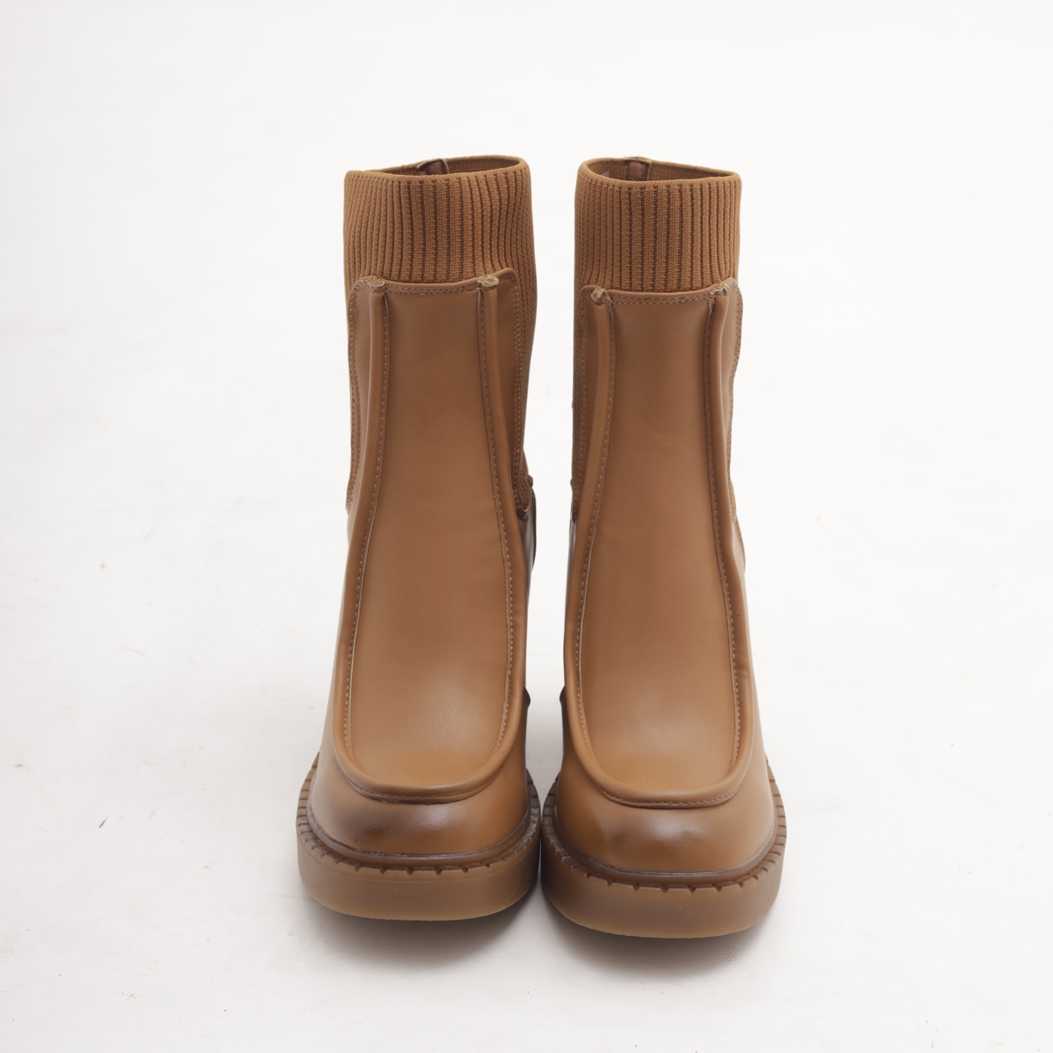 STIVALETTO INGEGNERE TACCO CUOIO