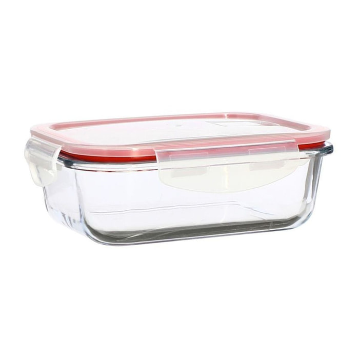 Boîte hermétique rectangulaire 630ml en verre CLEMENTINE