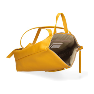 Borsa a mano convertibile in zaino da donna In Vera pelle Made in Italy 30x30x12 cm