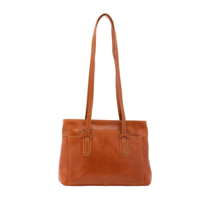 Borsa a spalla da donna - Modello False - Vera pelle - 23.0 x 30.0 x 12.0 cm