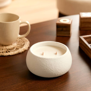 Bougie parfumée Wonj 464g pot ciment patchouli