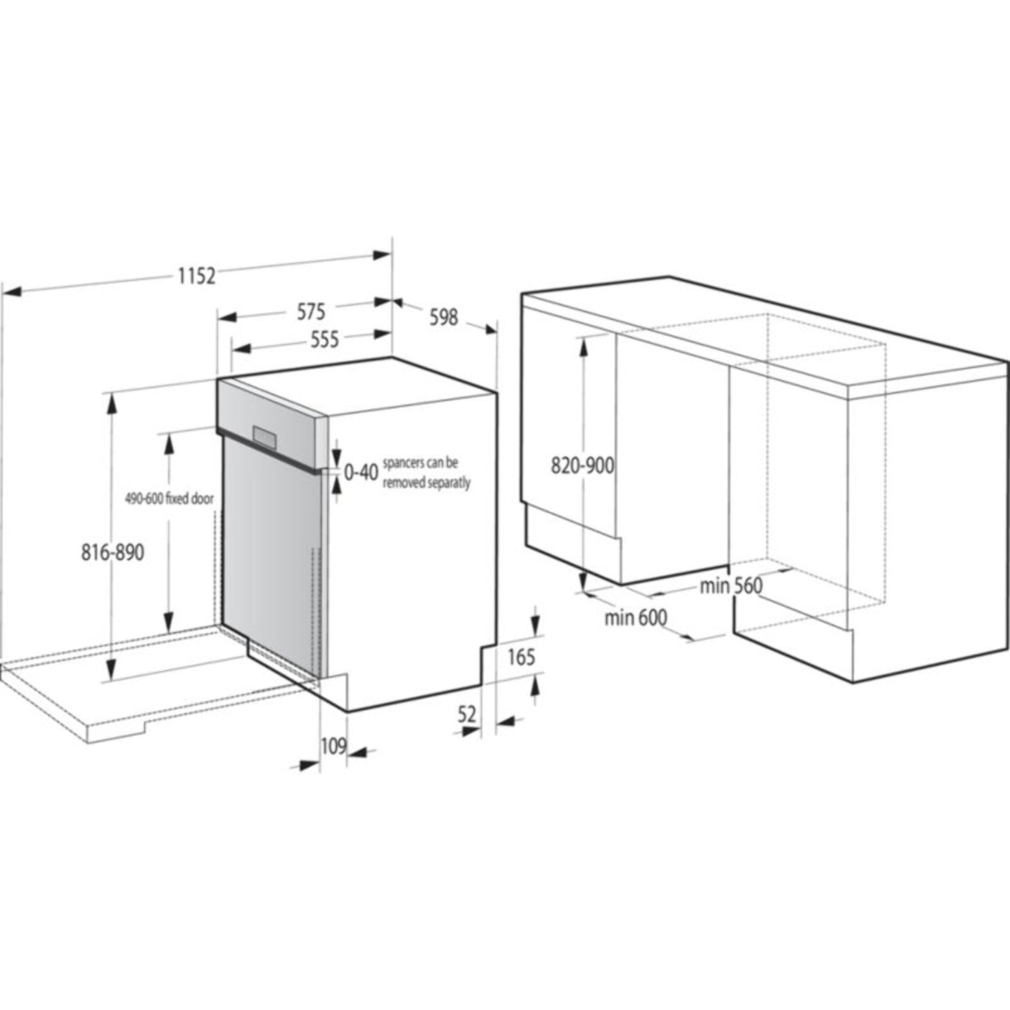 Lave vaisselle encastrable GORENJE GI673A61X