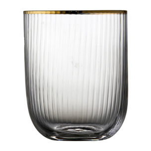 Set de 4 verres Palermo Gold 35 cl