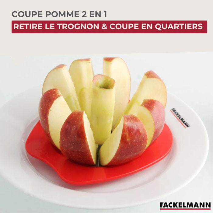 Coupe pomme en 8 morceaux couleur aléatoire Fackelmann Colors Edition