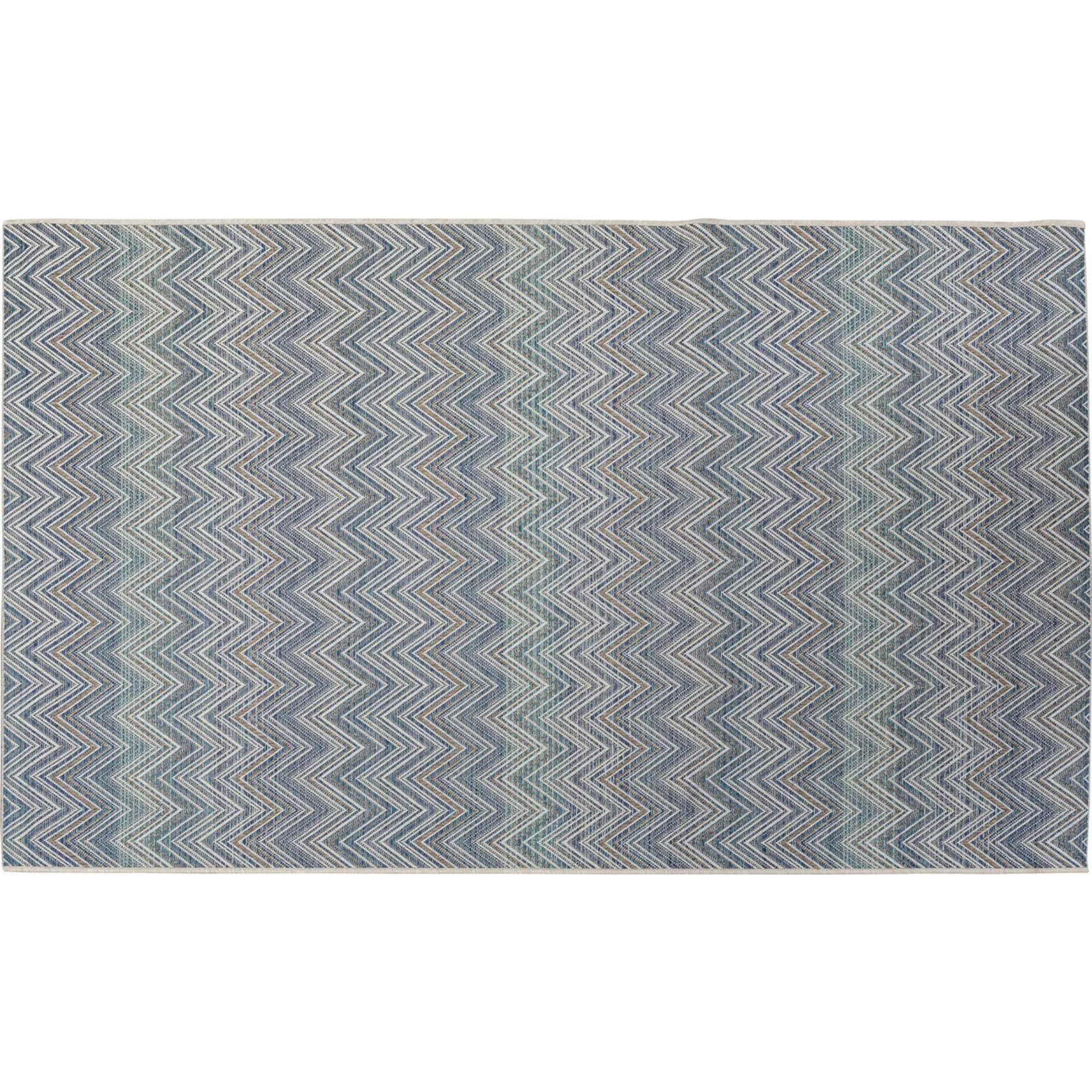 Tapis Zigzag bleu 330x230cm Kare Design