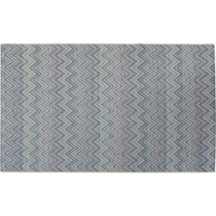 Tapis Zigzag bleu 330x230cm Kare Design