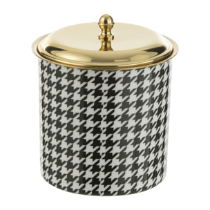 J-Line seau à glace Pied-Poule - acier - or