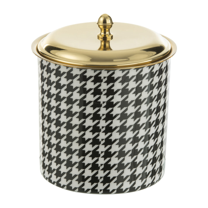 J-Line seau à glace Pied-Poule - acier - or