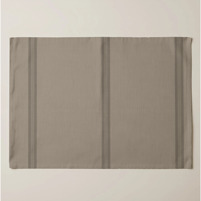 Lot de 2 sets de table anti-taches Nua Marron claire