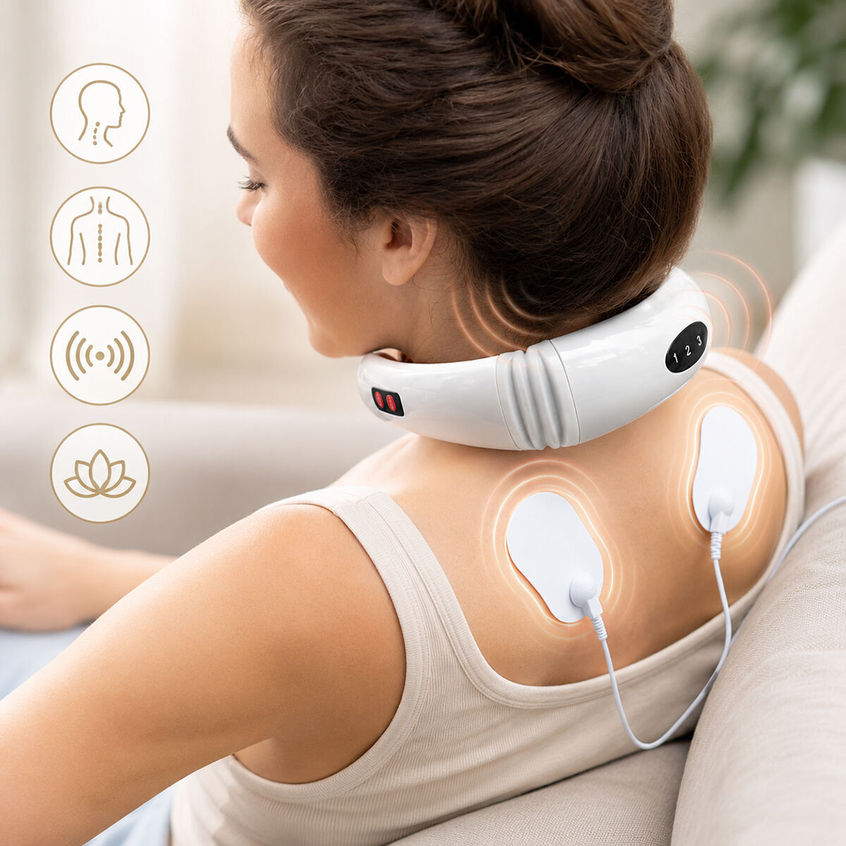 Masseur de Cou et de Dos Électromagnétique Calmagner InnovaGoods