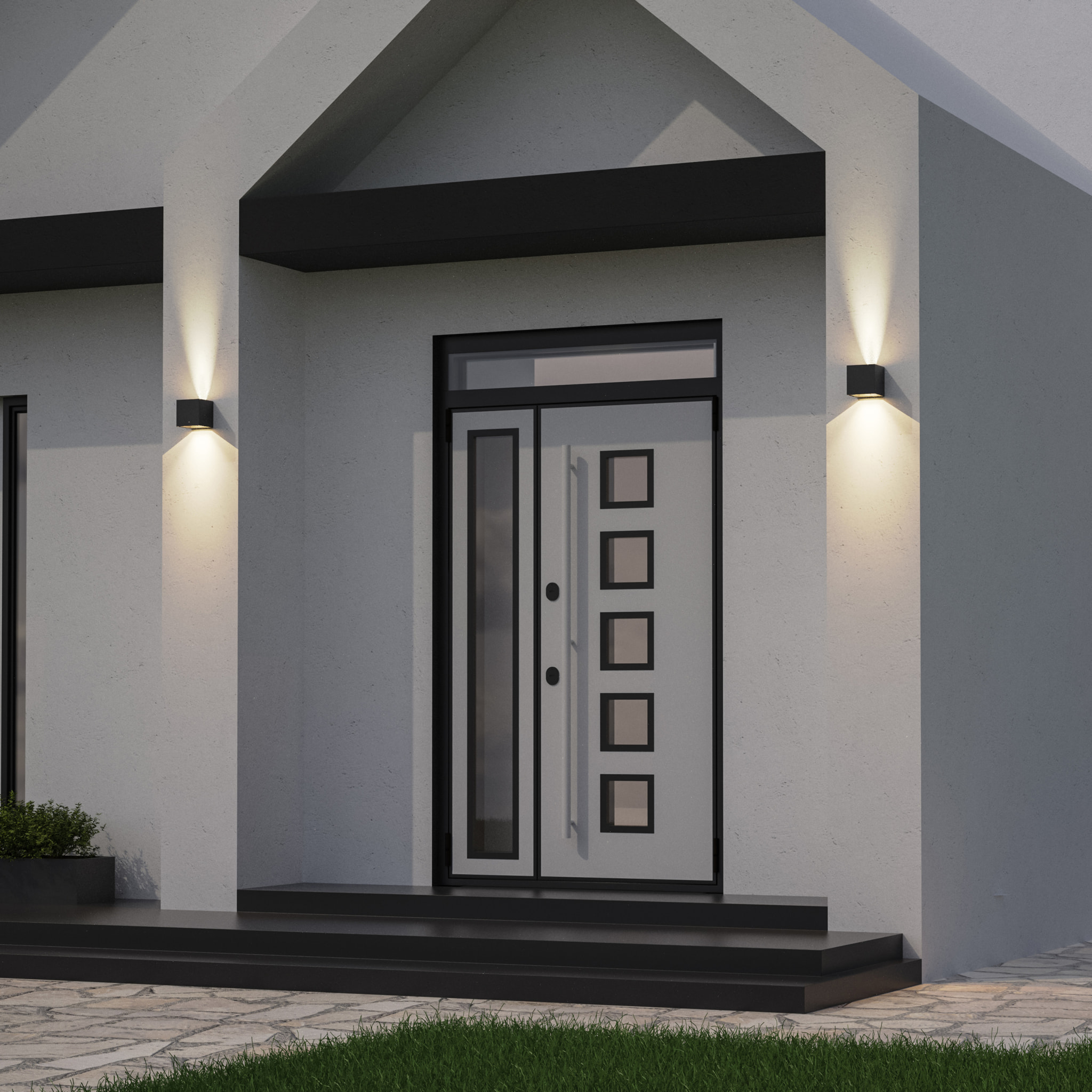 Forlight Aplique Ip54 Rex Led 5,2W 4000K Gris Urbano 350Lm