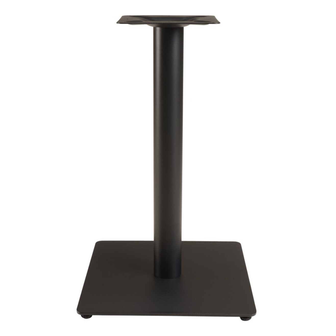 ICARE - Ensemble n°2: table bistrot 70x70cm en céramique marbré noir