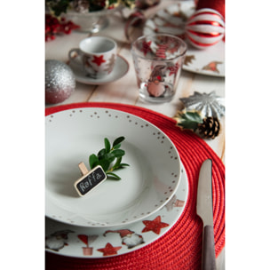 Set 6 tovagliette tonde Excelsa – Round, Polipropilene Rosso