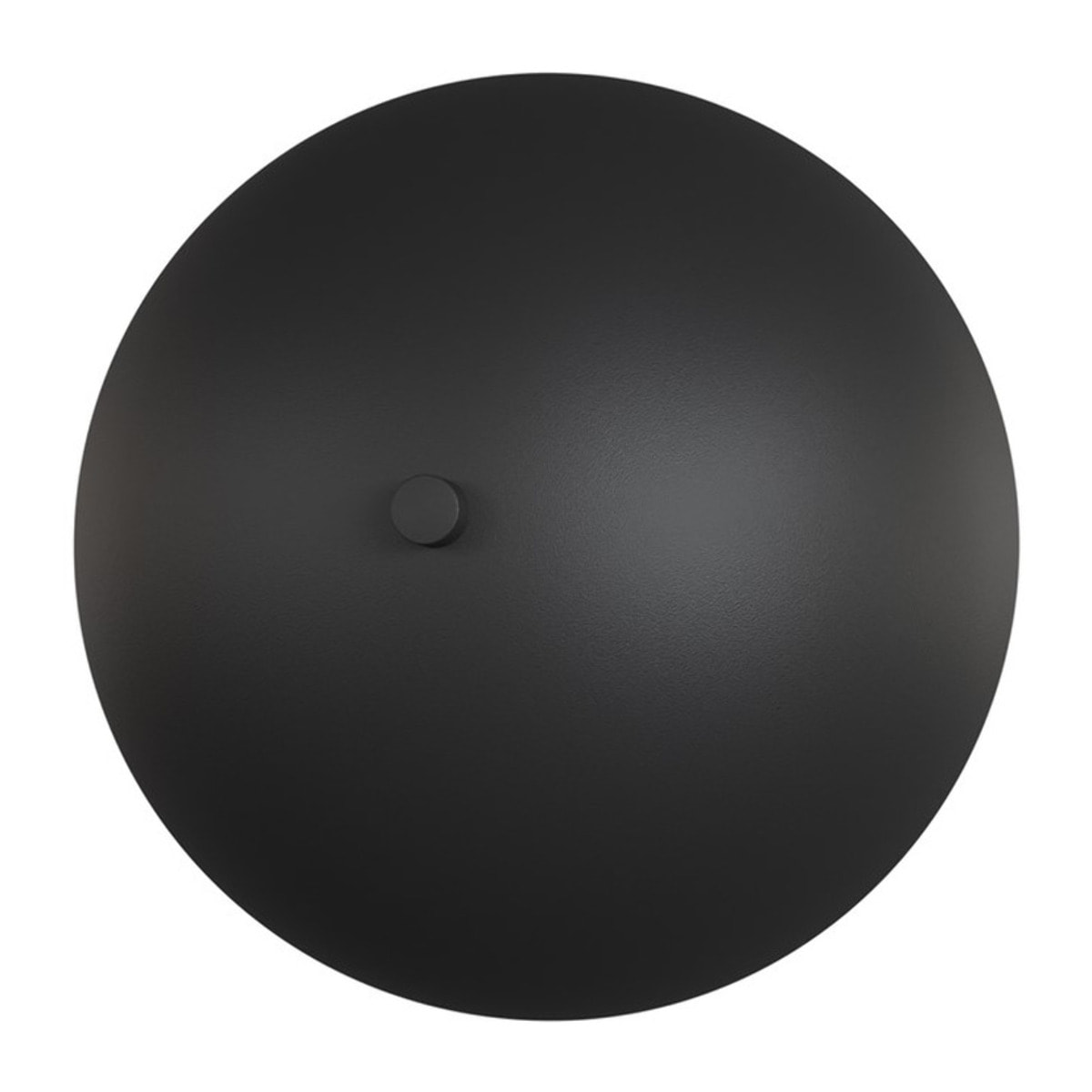 Lampada da parete Mush in acciaio nero opaco