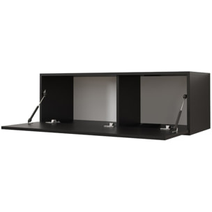 Meuble TV Suspendu "Waldi Riflo" - 100 x 34 x 40 cm - Noir