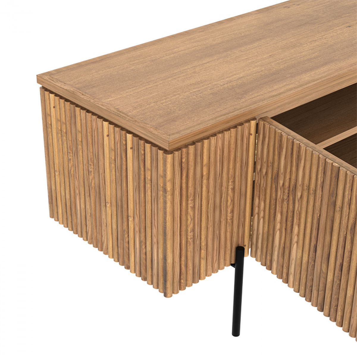 Meuble TV en bois de teck 160 cm - Gordes