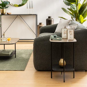 Table d’appoint 1 étagère "Hodia" noir 60x40x40cm