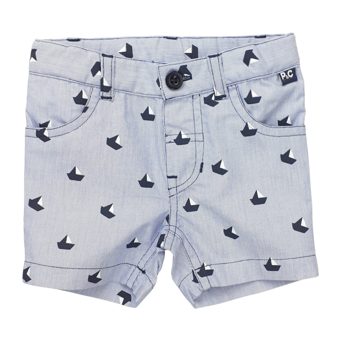 SHORT RIGATINO BLU