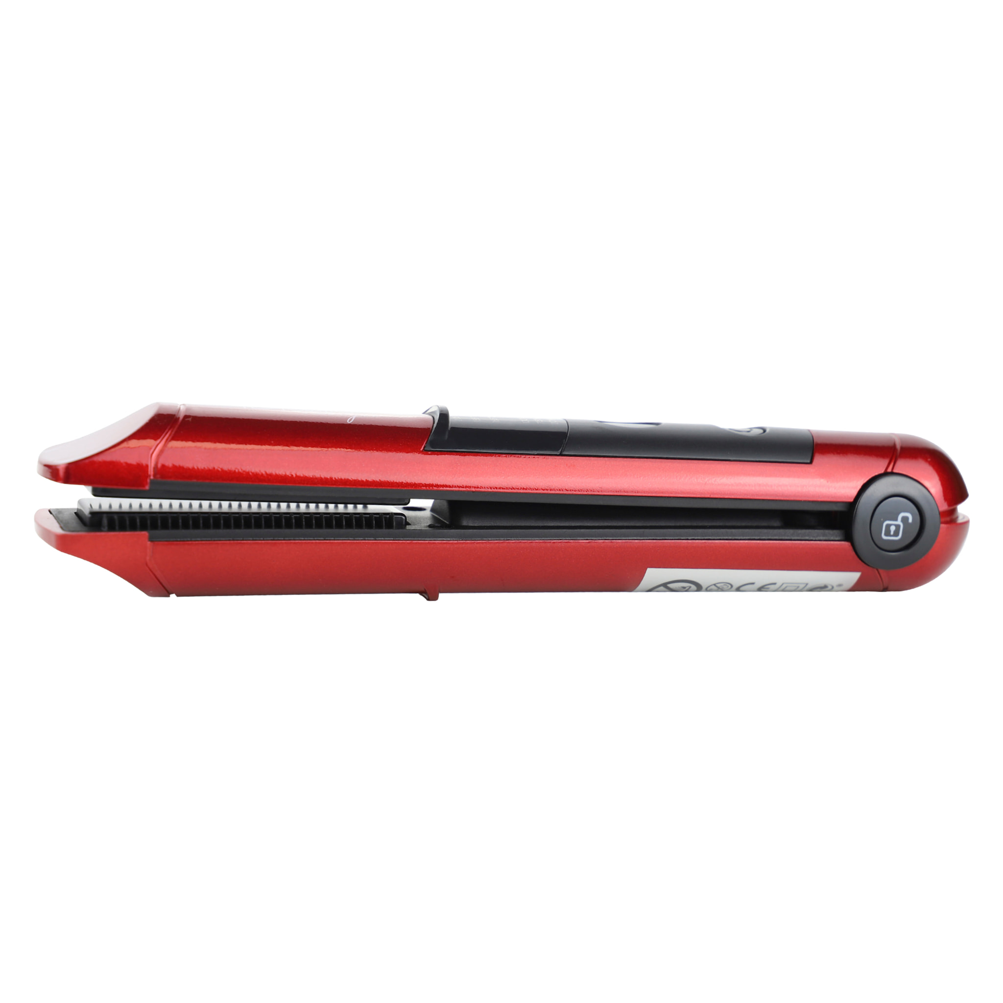Plancha con peine recargable USB - Rojo - 18W