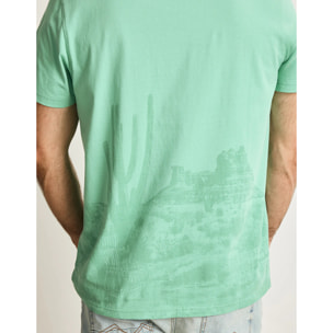Camiseta Manga Corta Verde - Lawless
