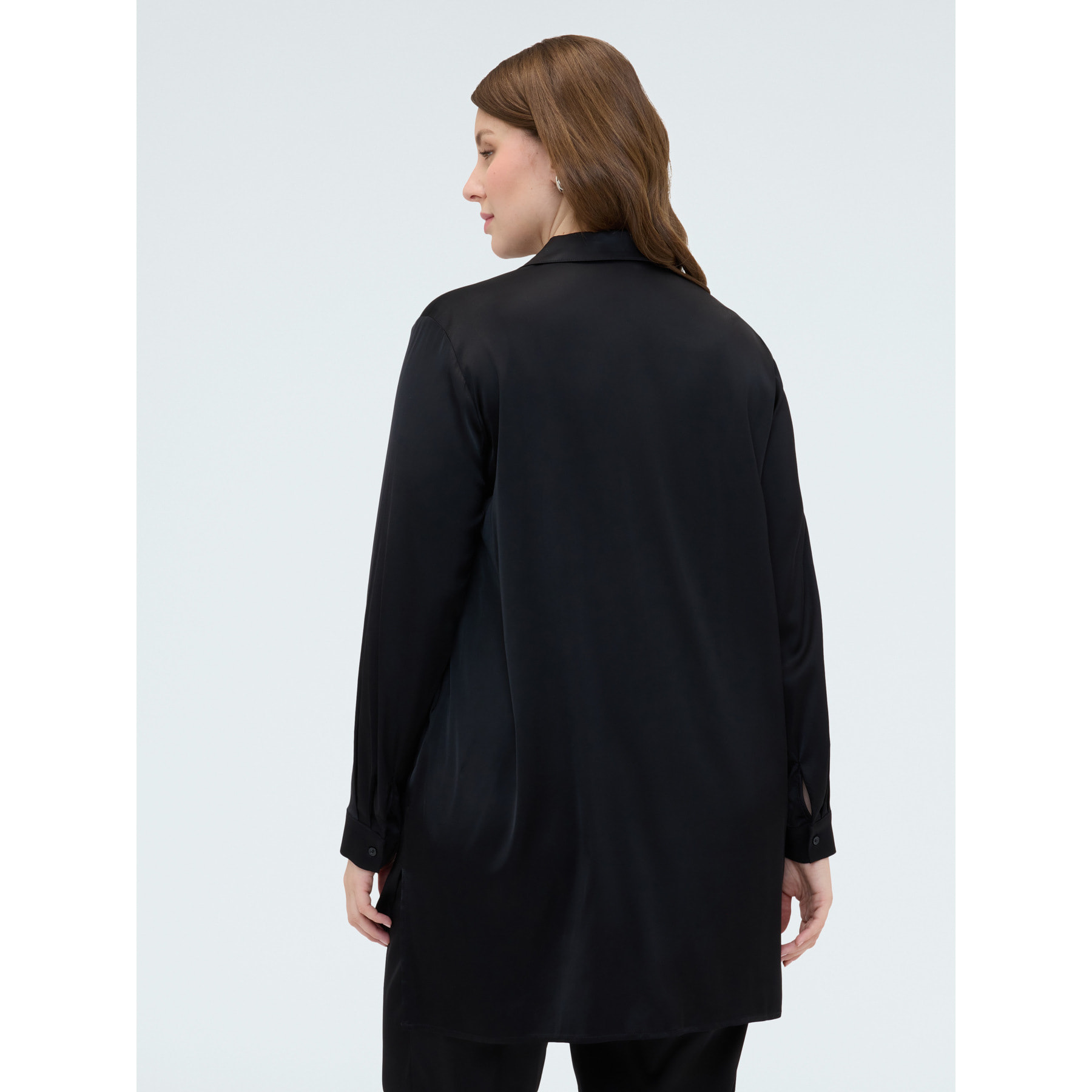 Fiorella Rubino - Camisa en raso stretch - Negro