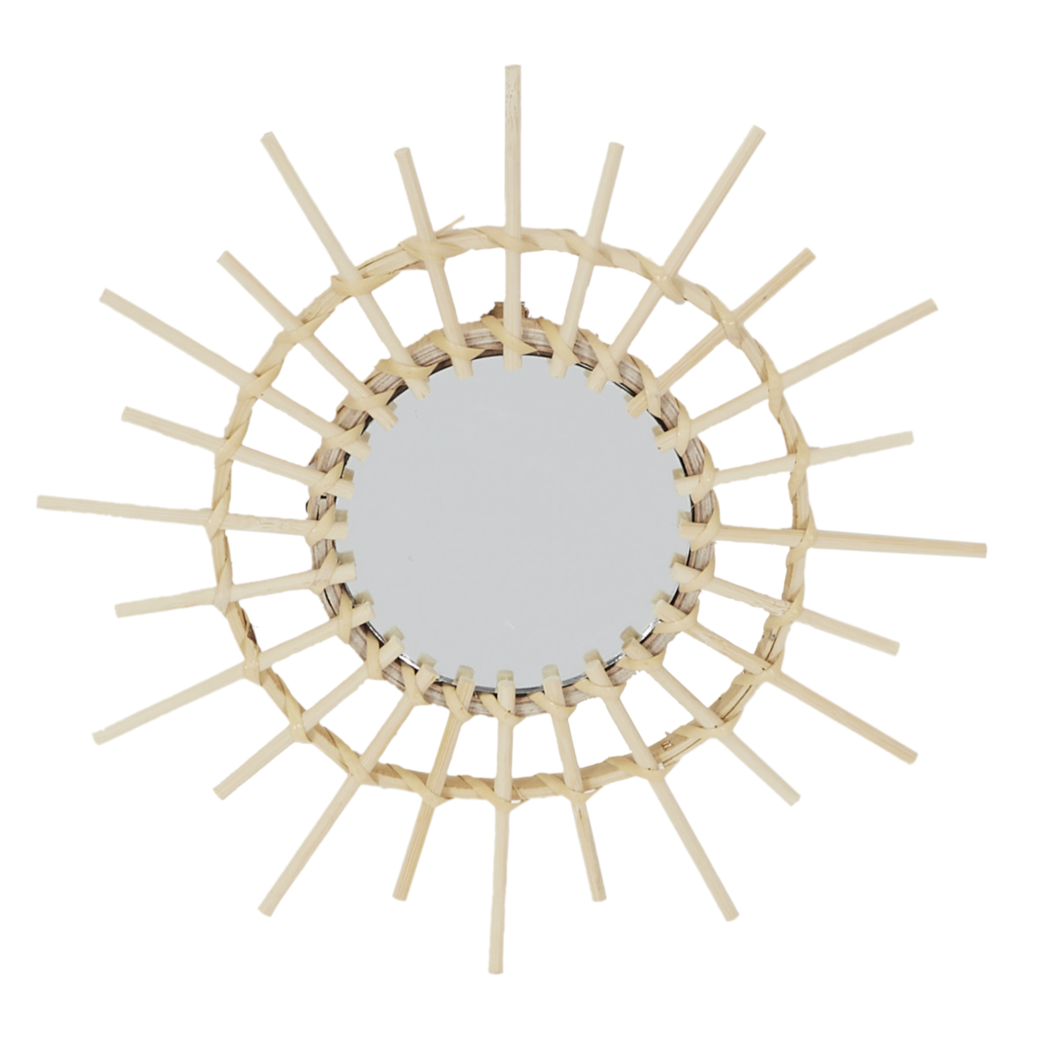 Miroir Rotin X3 28cm
