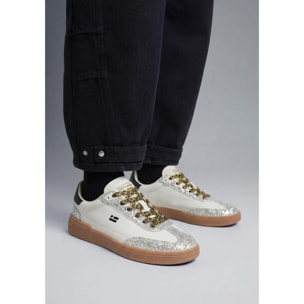 Zapatillas Bajas de Mujer Rebel Plata / Blanco